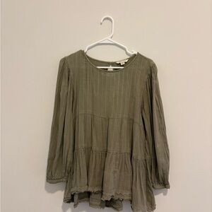 American Eagle Outfitters Sage Green Blouse